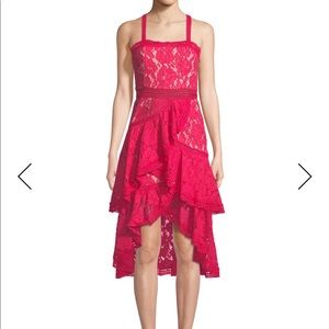 Alice + Olivia Angelita Tiered Lace Dress